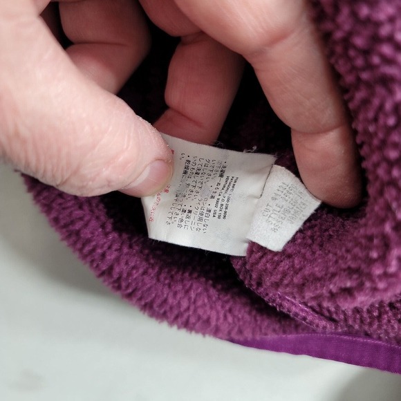 Patagonia Snap-T Fuzzy Fleece Pullover Womens Small Purple Sweater Jacket - Picture 13 of 14